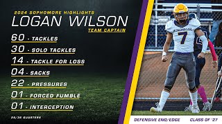 Logan Wilson – 2024 Sophomore Season Football Highlight Reel [upl. by Anwat]