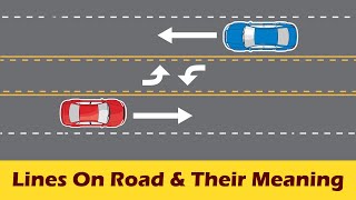 Lines on the road and their meanings [upl. by Aitekram]