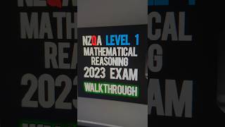 NCEA Level 1 Mathematical Reasoning 2023 Exam Walkthrough out now on YouTube [upl. by Saxela826]