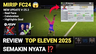 Review Rilis Terbaru Top Eleven 2025 Mirip Fc24 ⁉️ BAGUS BANGET 😱 [upl. by Ellehciram653]