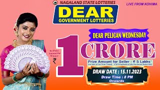 LOTTERY SAMBAD DEAR 8 PM 15112023 NAGALAND LOTTERY LIVE DEAR LOTTERY LIVE LOTTERY SAMBAD LIVE [upl. by Nylqcaj956]