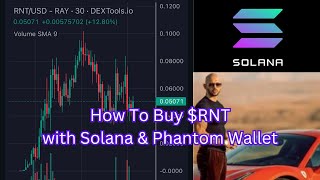 How to buy Andrew Tate’s RNT Token on Solana using Phantom Wallet 📈🤑 [upl. by Allets]