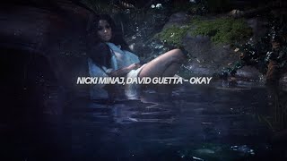 Nicki Minaj David Guetta  Okay Lyric Video [upl. by Bendix]