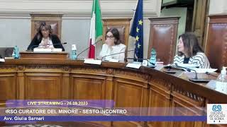 CORSO CURATORE DEL MINORE  SESTO INCONTRO 26092023 [upl. by Ahsieuqal]