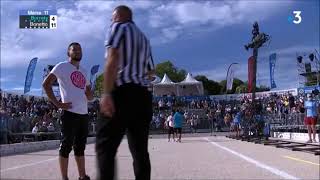 Grosse embrouille au mondial la marseillaise à pétanque  Bonetto vs Borrely [upl. by Kalagher656]