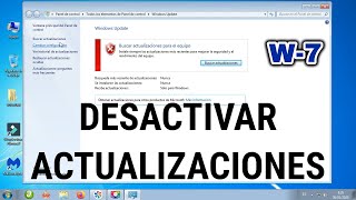 Desactivar Actualizaciones automáticas de Windows 7 💻  2020 Eliminar Update [upl. by Spindell]