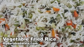 Vegetable Fried Rice Recipe Video – How to Make Vegetable Fried Rice at Home – Very Easy amp Simple [upl. by Lamaaj]