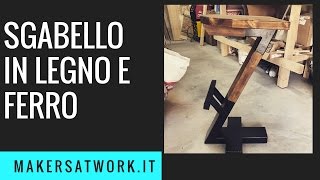 Sgabello in legno e ferro  Fai da Te [upl. by Rialcnis]