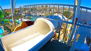 Very Fast Water Slide at Albercas El Vergel Water Park [upl. by Nnad]