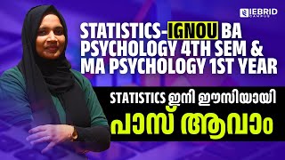 STATISTICS  IGNOU BA PSYCHOLOGY 4TH SEM amp MA PSYCHOLOGY 1ST YEAR [upl. by Eniortna]