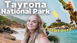 Staying 2 nights at Tayrona National Park 🐒🌴 Colombia travel vlog [upl. by Hendon]