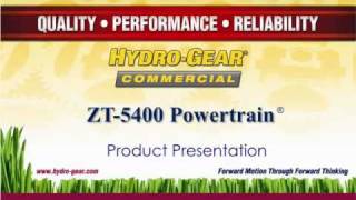 HydroGear ZT5400 Product Presentation english [upl. by Klarrisa]