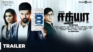 Sathya Official Trailer 2  Sibi Sathyaraj Remya Nambeesan Varalaxmi  Simon KKing [upl. by Sateia557]