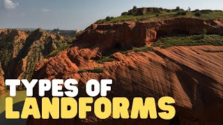 Types of Landforms  Learn about many different natural features of the earth [upl. by Perr843]