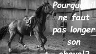 POURQUOI IL NE FAUT PAS LONGER SON CHEVAL equitation [upl. by Buderus957]