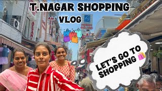 TNagar Budget Shopping Vlog  Chennai Shopping Vlog  pondy bazaar  Tnagar street shopping [upl. by Hedelman]