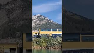 Rocky Mountaineer departing Banff Alberta [upl. by Auka620]