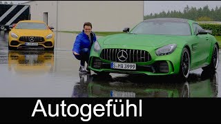 Mercedes AMG GT S vs GT R FULL REVIEW comparison road amp racetrack test MercedesAMG  Autogefühl [upl. by Baiel]