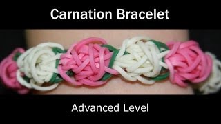 Rainbow Loom® Carnation Bracelet [upl. by Marian]