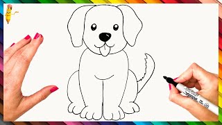 How to Draw a Puppy Step By Step [upl. by Ydur]