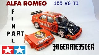 Scale model Tamiya ALFA ROMEO 155 V6 TI JAGERMEISTER FINAL PART  SLIDE SHOW [upl. by Juanita631]