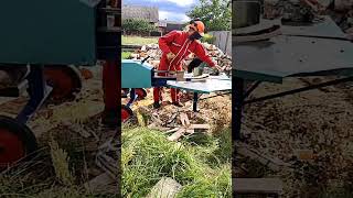 Best Splitter in action woodwork firewood splitter [upl. by Helaina]