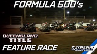 Formula 500s  Queensland Title  Maryborough  14th Sept 2024  ClayPerView [upl. by Cirederf]