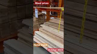 Home Depot Wood Prices Breakdown  October 2023 Cedar Pine amp More [upl. by Beaver658]