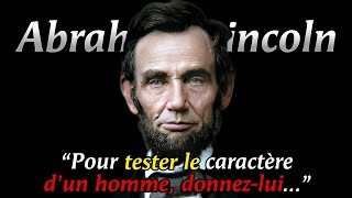 Citations de Abraham Lincoln qui valent la peine dêtre écoutées  Citations qui changent la vie [upl. by Dranel380]