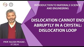 MSE 57 Dislocation cannot end abruptly in a crystal Dislocation loop [upl. by Barret]