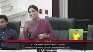 Sen Renuka SagramsinghSooklals contribution at Senate 231024 [upl. by Aicilic305]