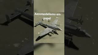 Aeromodelismo em Papel  EMB 195 Azul e mais [upl. by Aohsoj299]