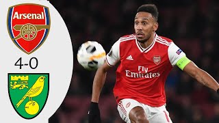 Arsenal vs Norwich City 4 0 Highlights amp Goals [upl. by Mixam]