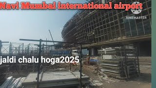 Navi Mumbai international airport work progress update। started 2025abdulmtravel [upl. by Ruy]