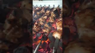 cooking cevapi and chicken skewer [upl. by Chlori]