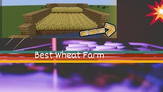 The Best Wheat Farm in Minecraft  Efficient Farming Guide [upl. by Lambrecht490]