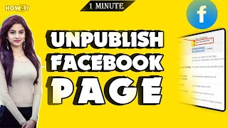 How to unpublish a Facebook page 2024  Skill Wave [upl. by Pammie]