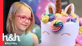 Pastel mágico de unicornio y arcoíris  Cake Boss  Discovery HampH [upl. by Novyat]