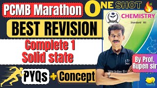 1 ONE SHOT Revision Solid State Class 12th Chemistry newindianera [upl. by Annawt]