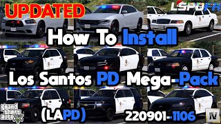 Updated How To Install ELS Los Santos PD MegaPack LAPD 2209011106 [upl. by Ahsenahs894]