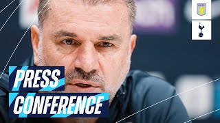 ANGE POSTECOGLOU PRESS CONFERENCE  ASTON VILLA V TOTTENHAM HOTSPUR [upl. by Tolley789]