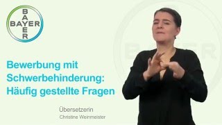 Bewerbung mit Schwerbehinderung Häufig gestellte Fragen [upl. by Guillema]