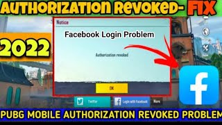 Fix Pubg Authorization Revoked Error Solve Authorization Revoked Pubg Mobile Facebook amp Google Play [upl. by Shien202]