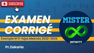 2 Correction dexamen Analyse Mathématiques session ordinaire fsjes Meknès 20222023 [upl. by Cassidy509]