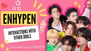 Idols Mentioning ENHYPEN  ENHYPEN and other idols interactions Part 1 [upl. by Anazus]