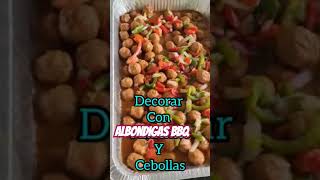 Albóndigas BBQ recetas puertorico asmr asmrsounds criollo [upl. by Enellij]