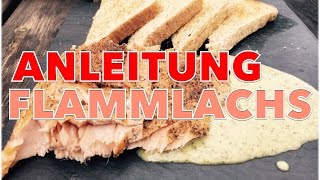 PERFEKTEN FLAMMLACHS selber grillen ANLEITUNG  Klaus grillt [upl. by Peony]