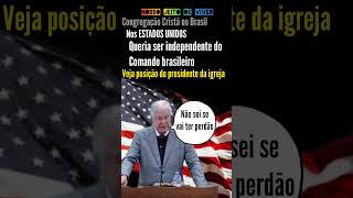 Cláudio Marçola Não sabe se CCB vai perdoar os irmãos dos Estados Unidos PELO HISTÓRICO SABEMOS [upl. by Angele]