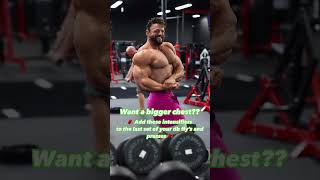 WANT A BIGGER CHEST ADD THESE INTENSIFIERS fitwitheric motivation bodybuilding chest muscle [upl. by Fabrienne968]