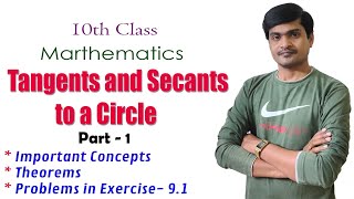 Tangents and Secants to a Circle I Part  1 I 10th Maths I Concepts  Exercise91 I Ramesh Sir [upl. by Kerrie780]